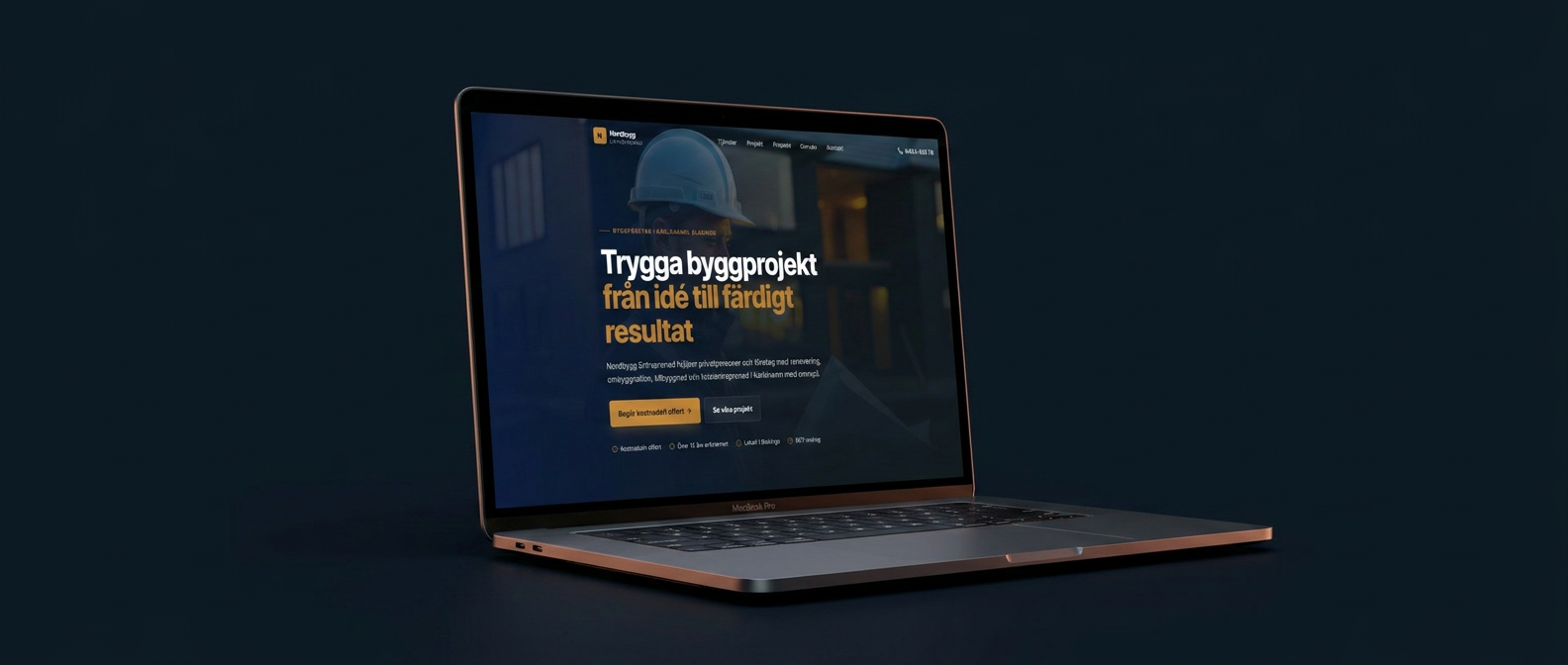 Förhandsvisning av Byggföretag-demo